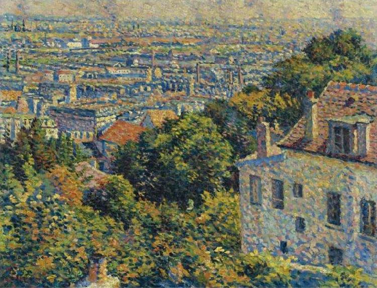 Montmartre, de la rue Cortot, vue vers saint-denis, Maximilien Luce